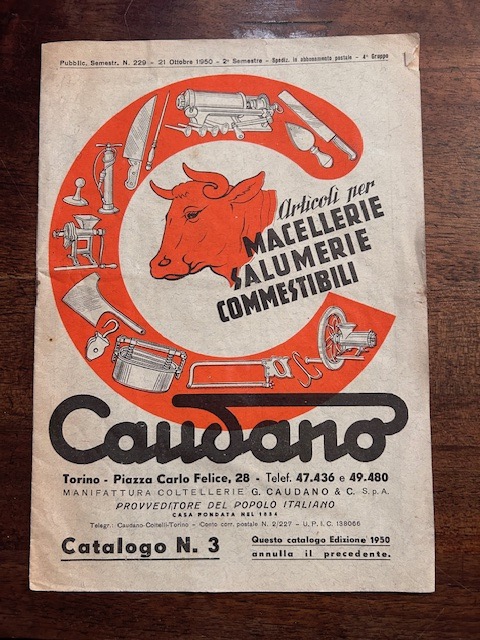 Catalogo n. 3 della ditta Caudano manifattura coltellerie Articoli per …