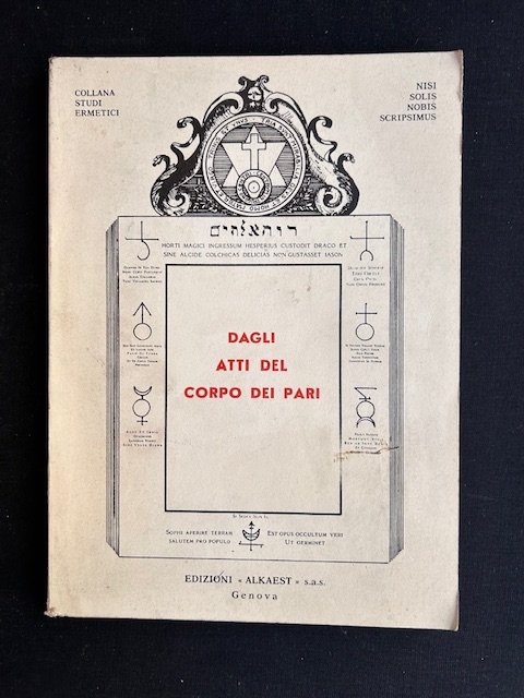 Dagli atti del Coprpo dei Pari.