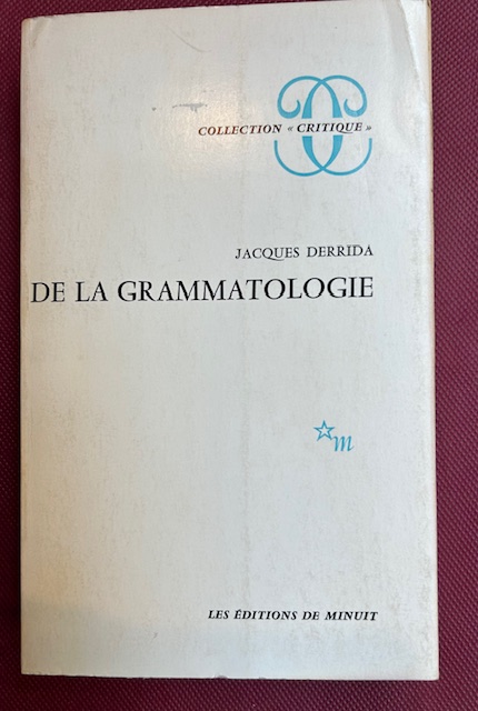 De la grammatologie