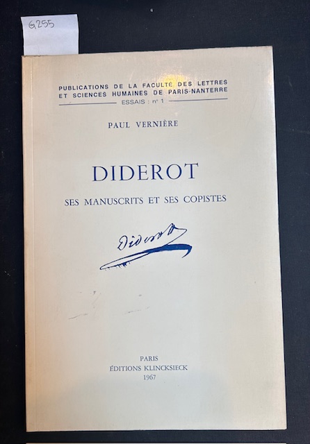 Diderot ses manuscrits et ses copistes