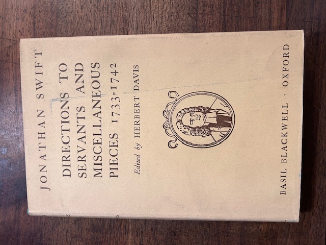 Directions to servants and miscellaneous piece 1733-1742. Edited by Herbert …