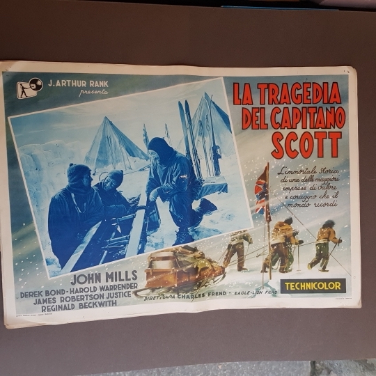 Fotobusta originale La tragedia del Capitano Scott del 1948 diretto …