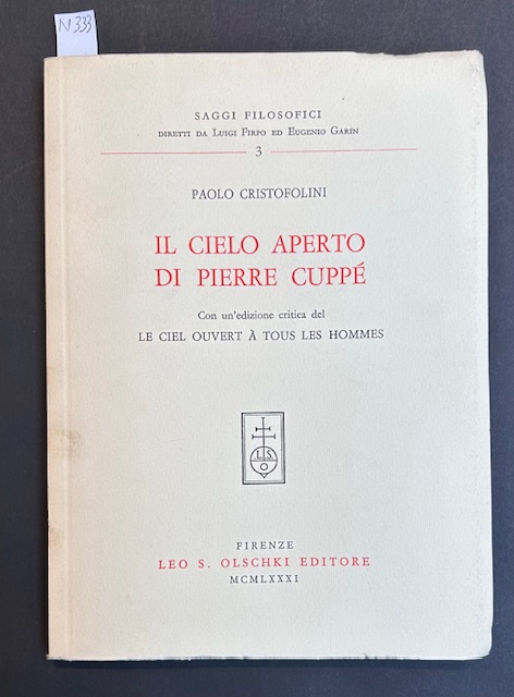 I cielo aperto di Pierre Cuppè. Con un'edizione critica del …