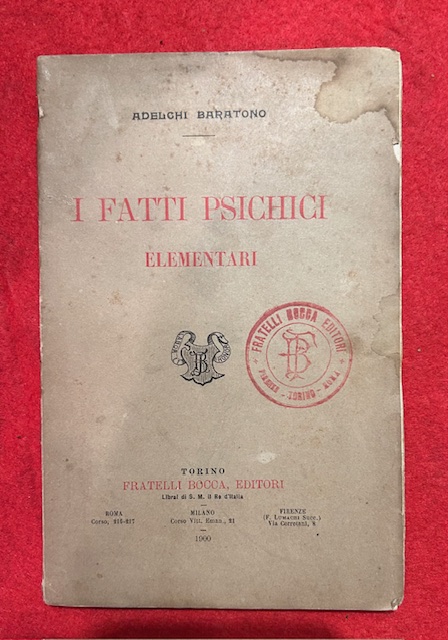 I fatti psichici elementari