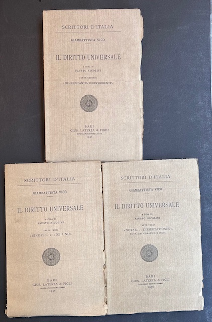 Il diritto univesale. Vol.1: Sinopsi e De Uno; vol.2: De …