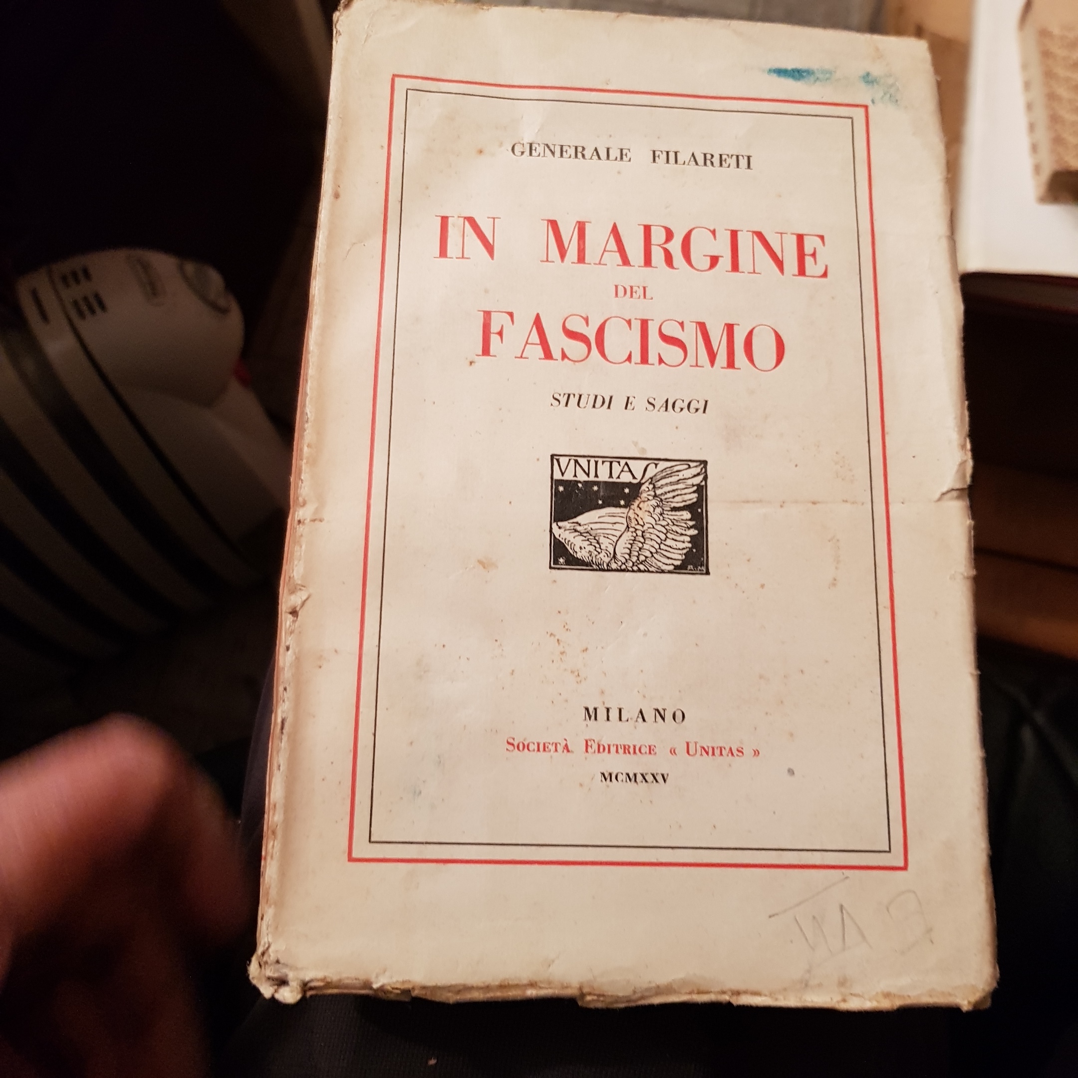 In margine del fascismo. Studi e saggi.