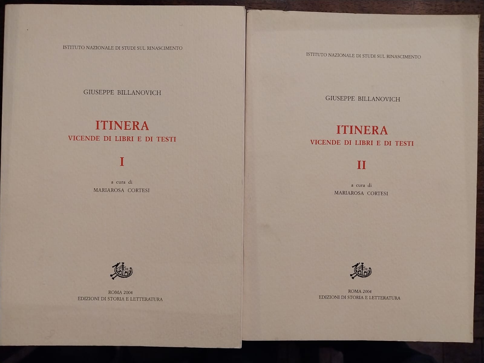 Itinera. Vicende di libri e di testi. A cura di …