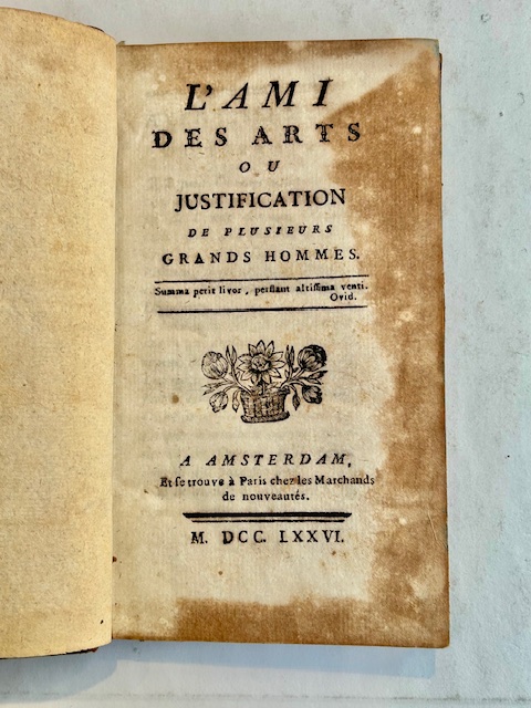 L'ami des arts ou Justification de plusieurs grands hommes