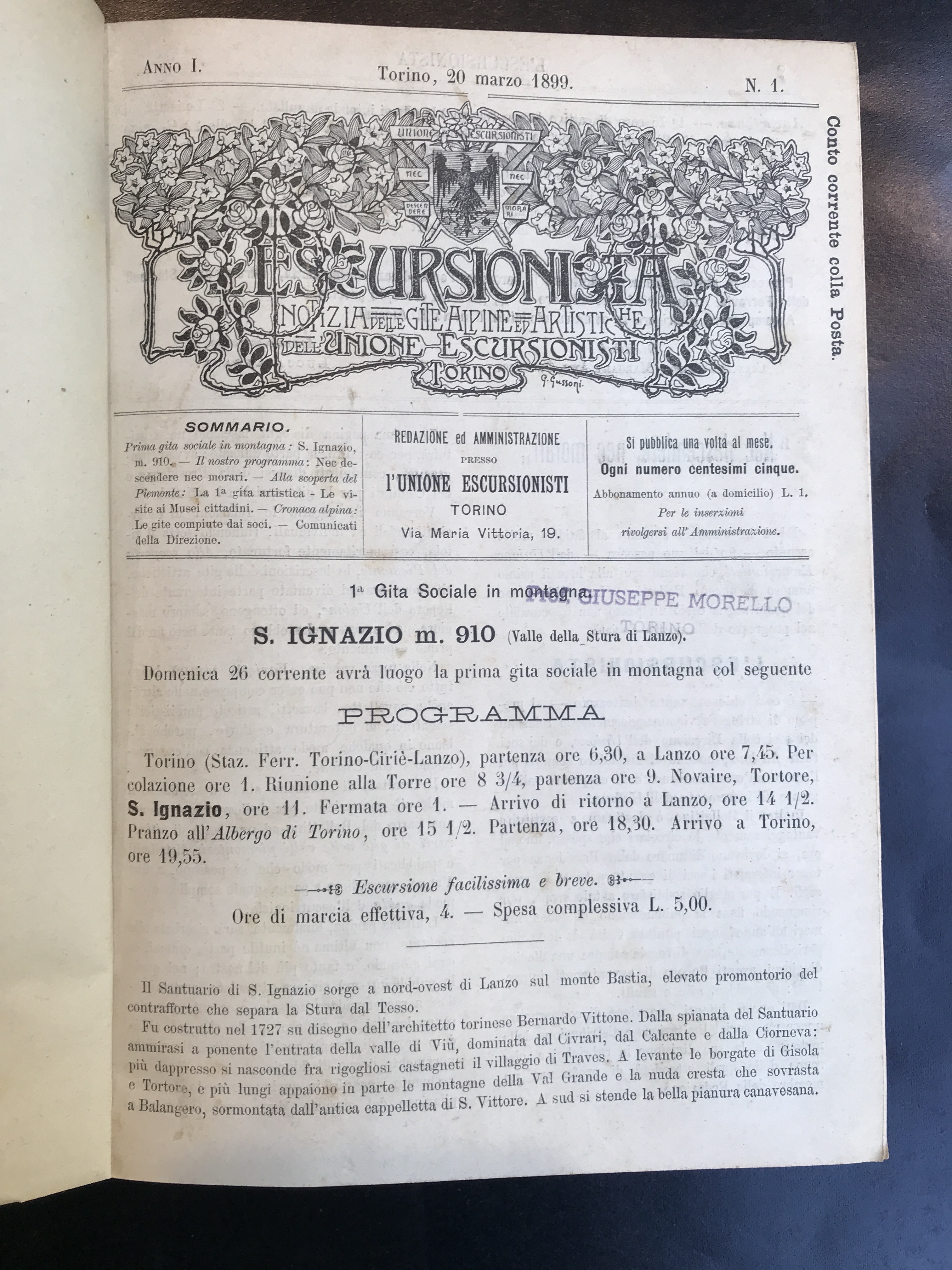 L'Escursionista. Notizia delle gite alpine ed artistiche dell'Unione escursionisti di …