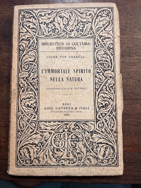 L'immortale spirito nella natura. Traduzione di Cottrau