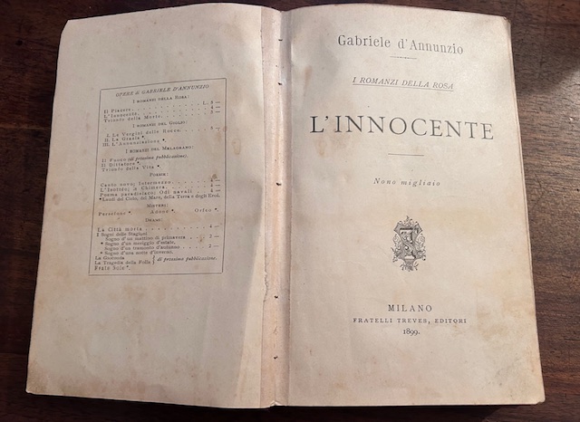 L'innocente. I romanzi della rosa. Nono migliaio