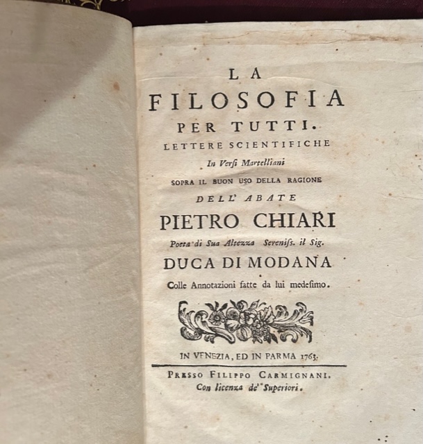 La Filosofia per tutti. Lettere scientifiche in versi Martelliani sopra …