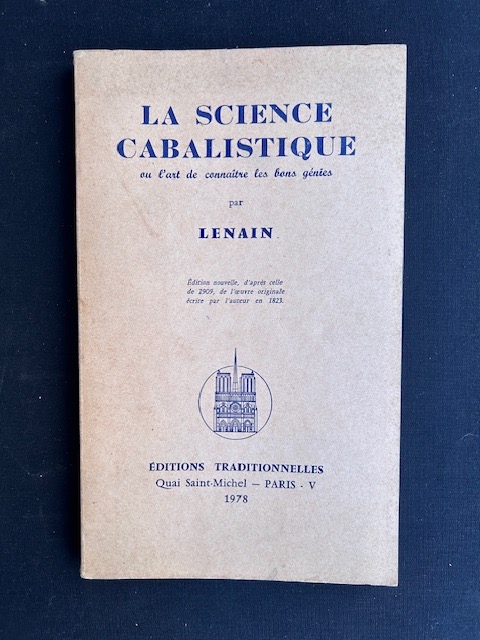 La science Cabalistique eu l'art de connaitre les bons genies