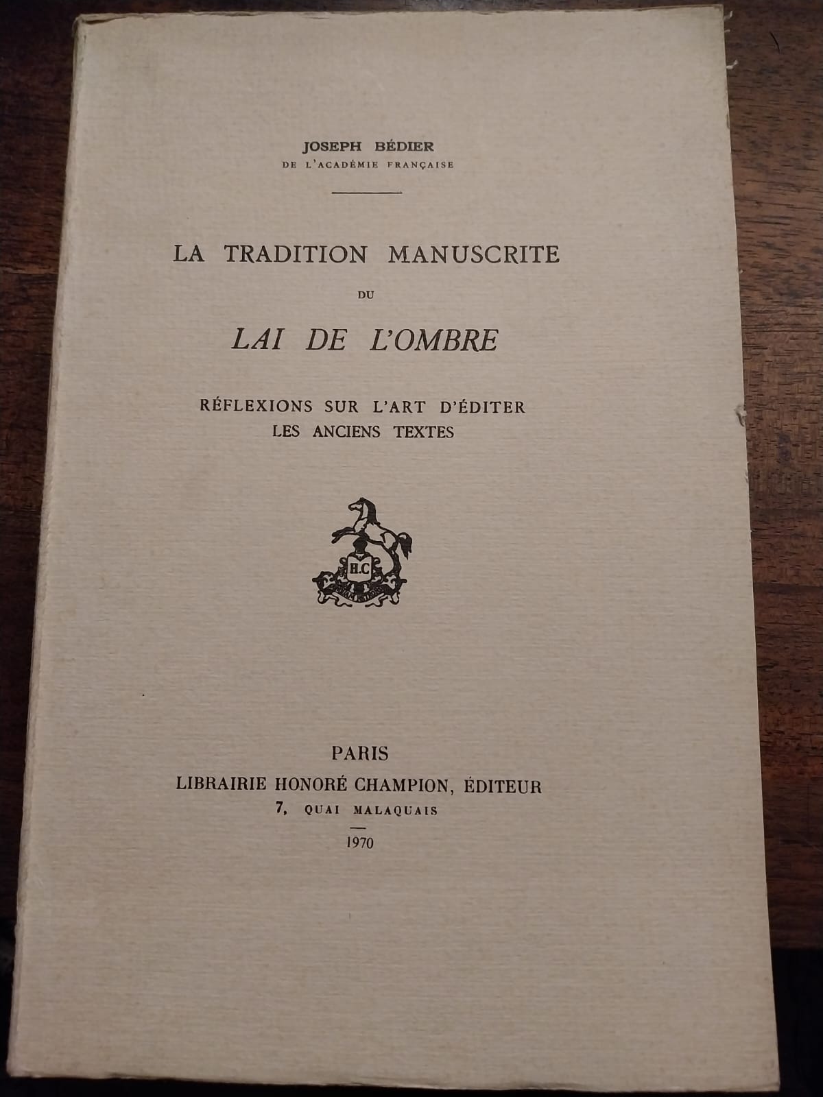 La tradition manuscrite du lai de l'ombre. Reflexions sur l'art …