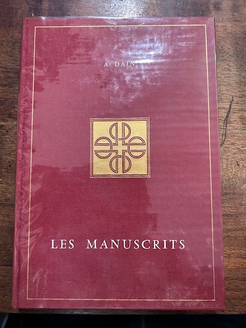 Les manuscrits. Troisième édition revue et augmentée d'un index.