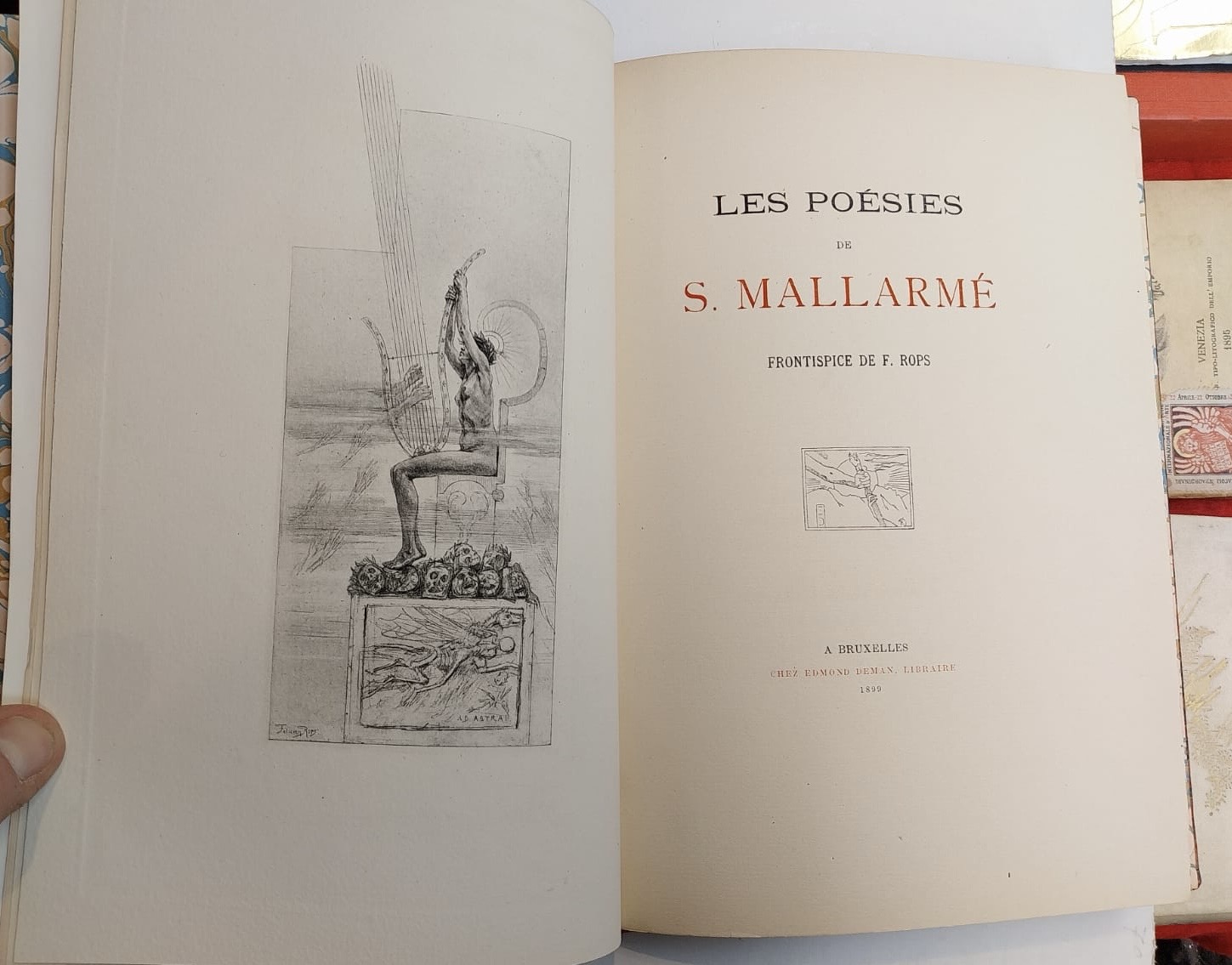Les poésies. Frontespice de F. Rops