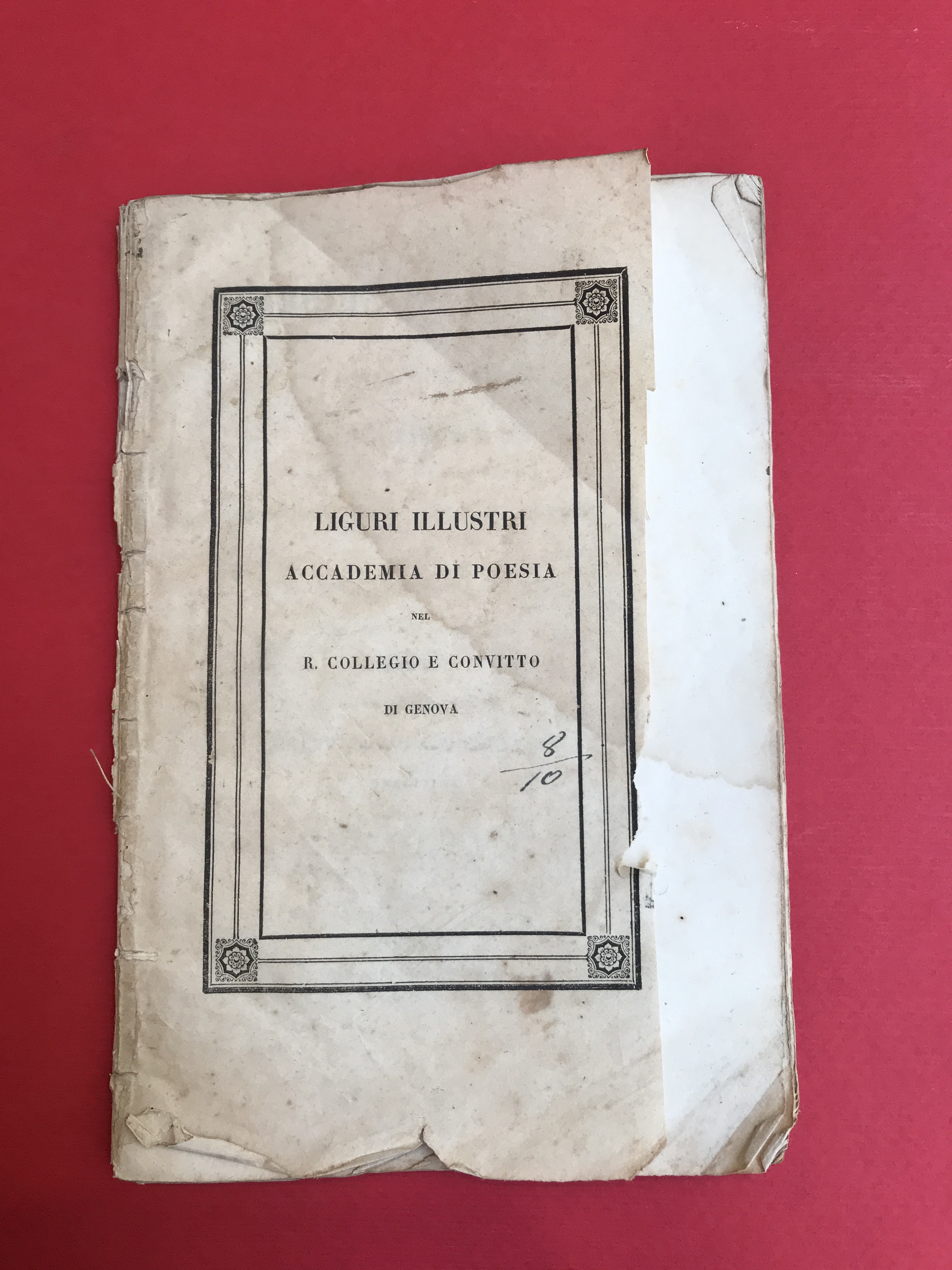 Liguri illustri per scienze e lettere. Accademia che offrono al …