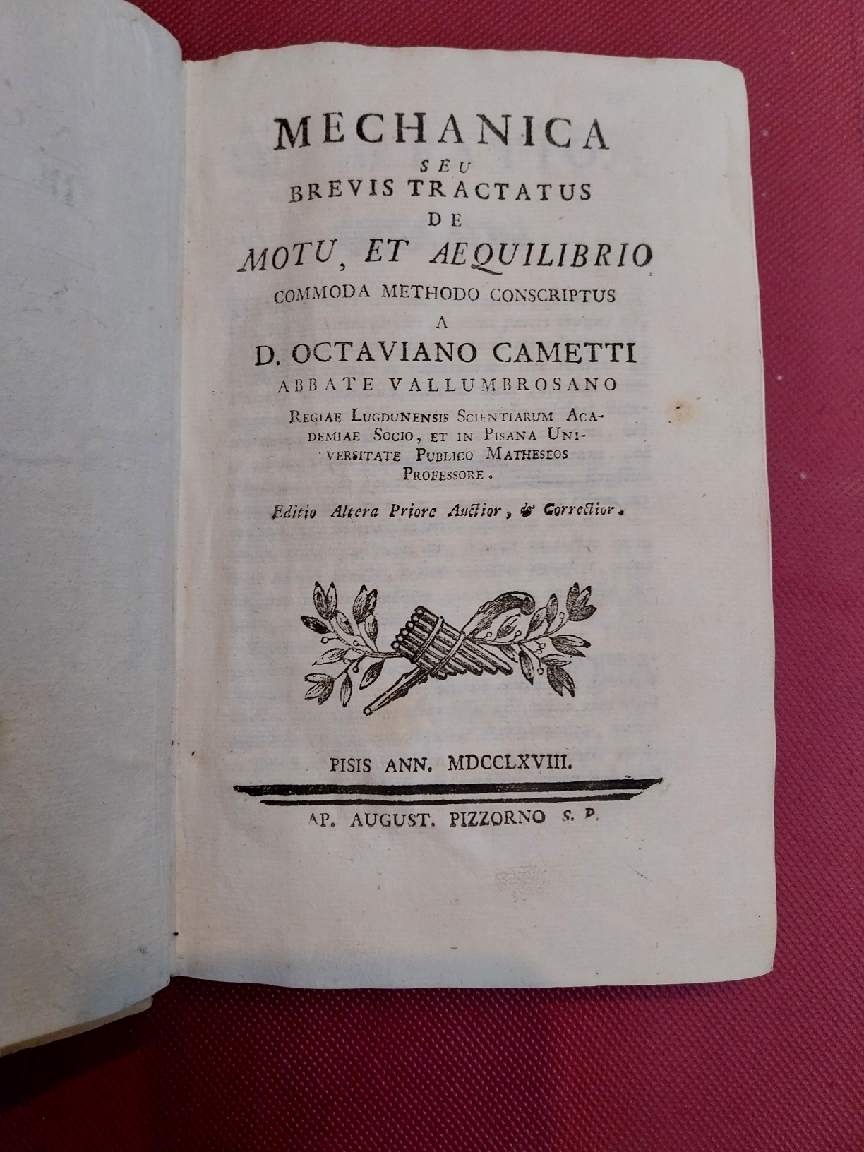 Mechanica seu brevis tractatus de motu, et aequilibrio commoda methodo …