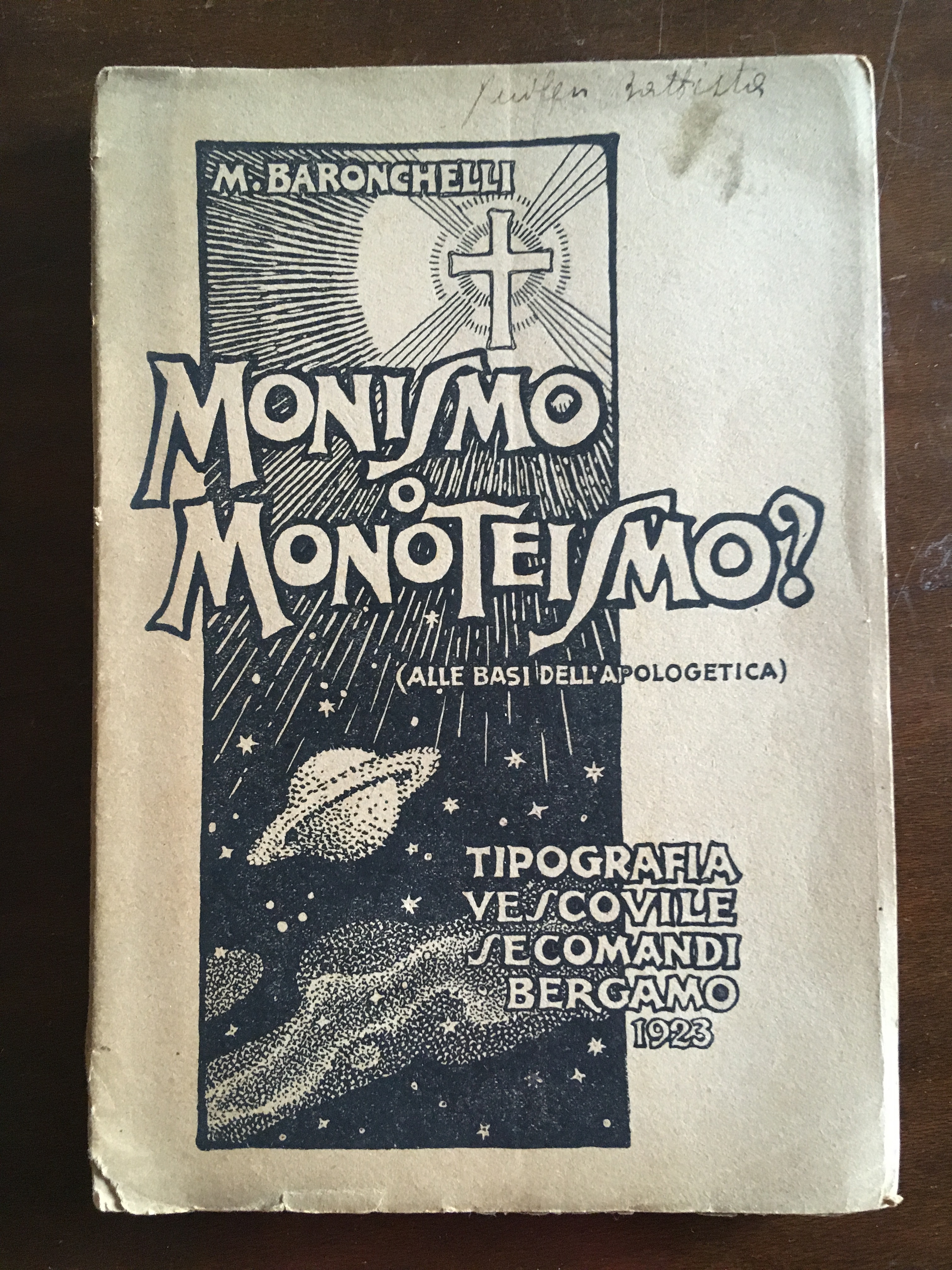 Monismo o Monoteismo? (Alle basi dell'apologetica )