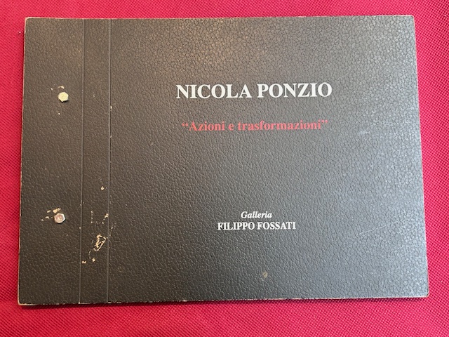 Nicola Ponzio: Azioni e trasformazioni. Galleria Filippo Fossati