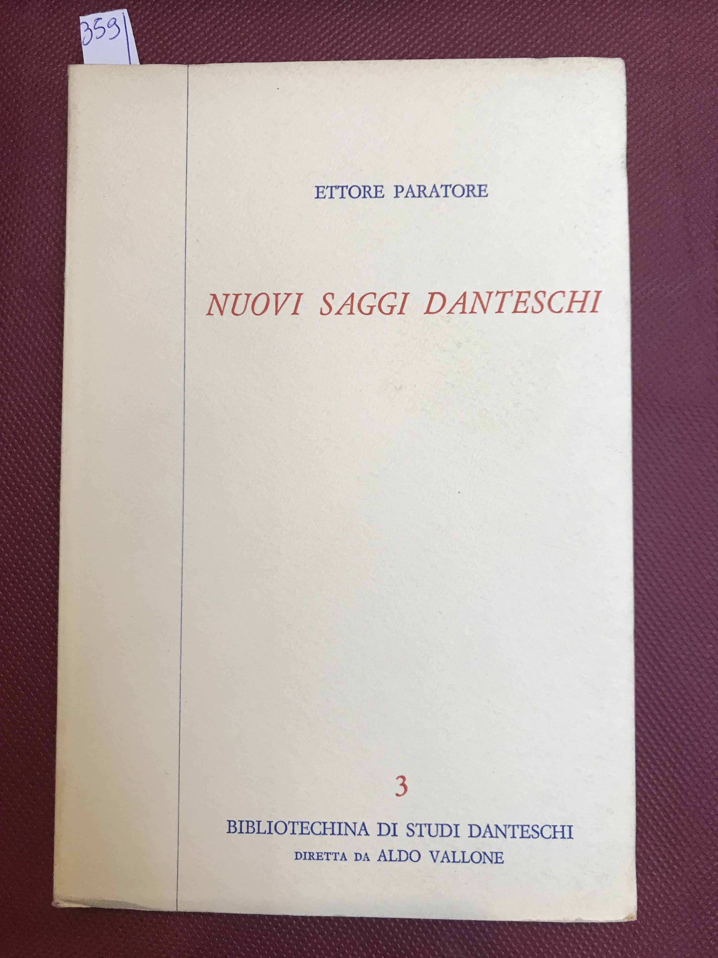 Nuovi saggi danteschi