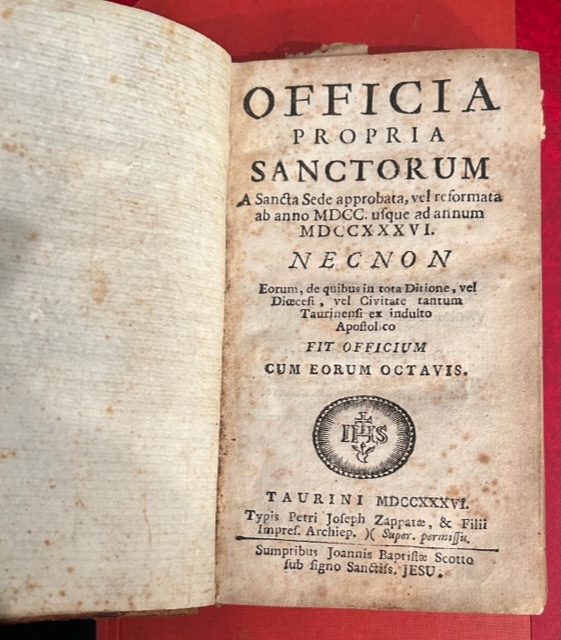 Officia propria Sanctorum a Santa Sede approbata, vel reformata ab …