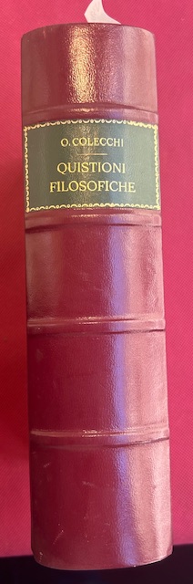 Quistioni filosofiche. Riproduzione dell'originale con introduzione di Fulvio Tessitore.