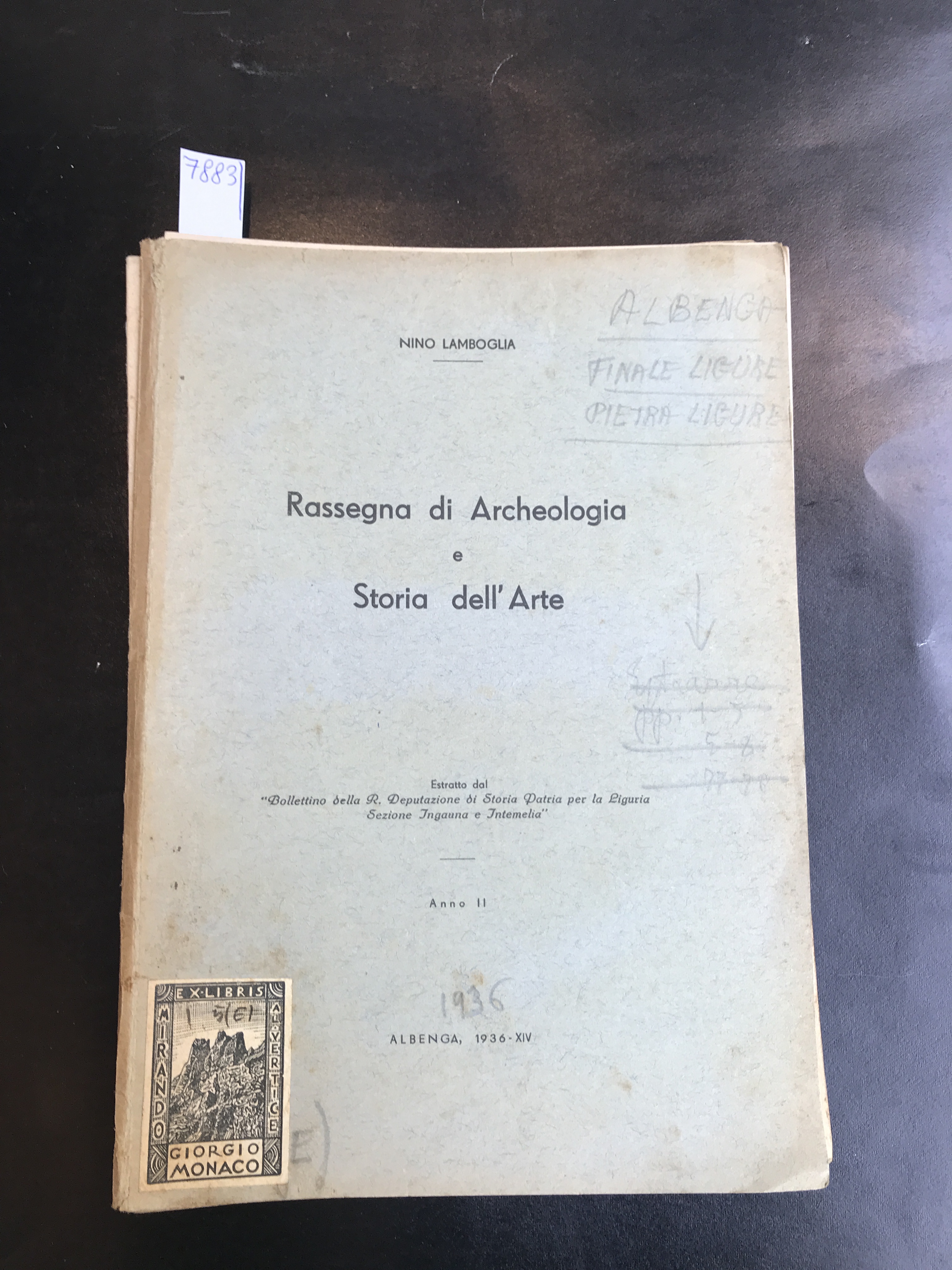 Rassegna di Archeologia e Storia dell'Arte. Estratto dal 'Bollettino della …