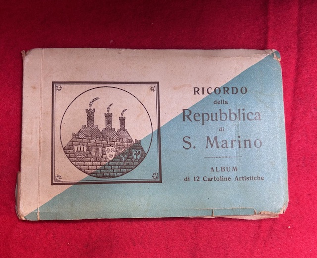 Ricordo della Repubblica di San Marino. Album di 12 Cartoline …