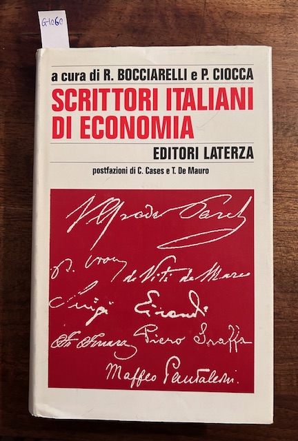 Scrittori italiani di economia. Postfazioni di G. Cases e T. …