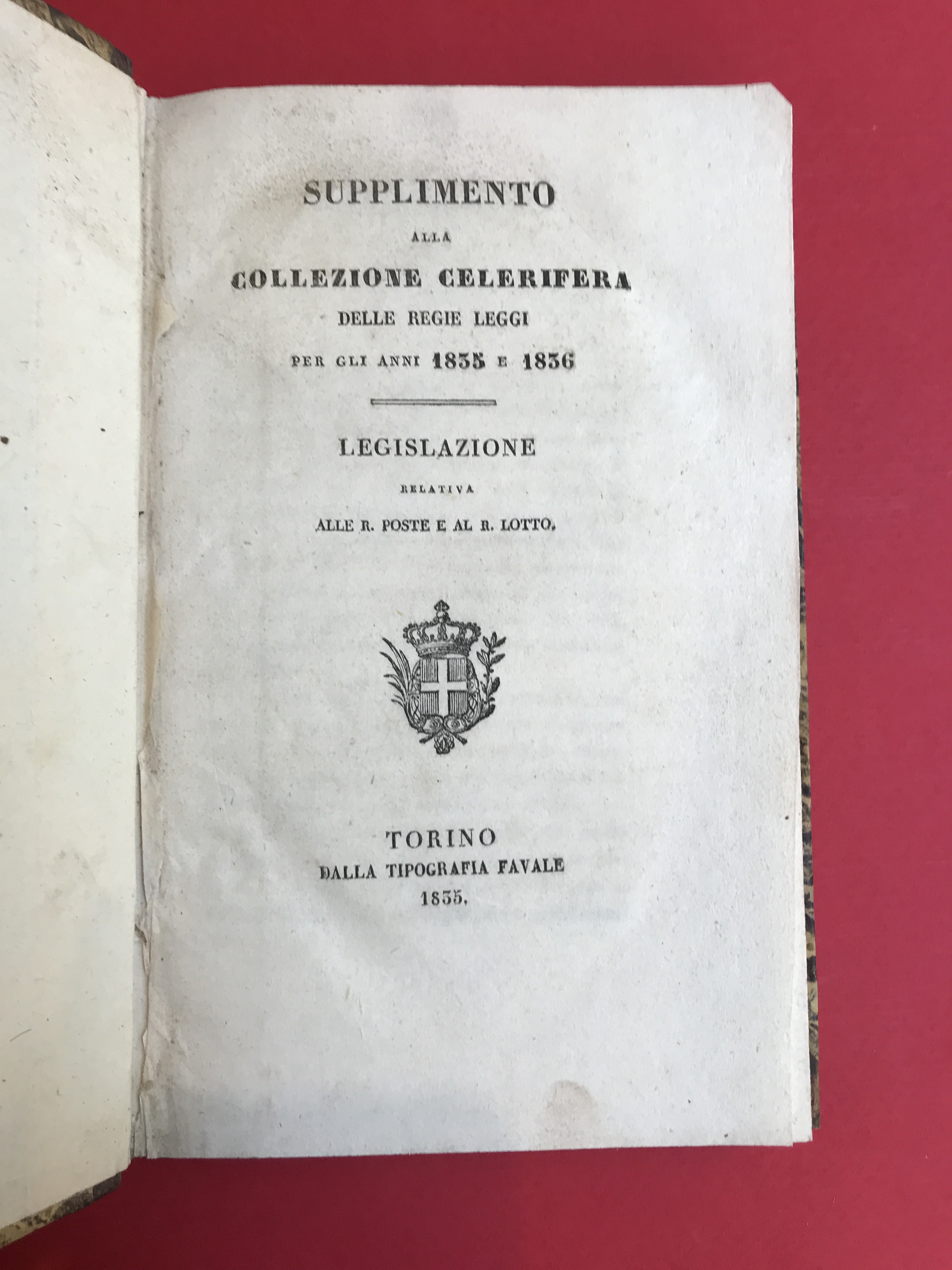Supplemento alla collezione celerifera delle Regie leggi per gli anni …