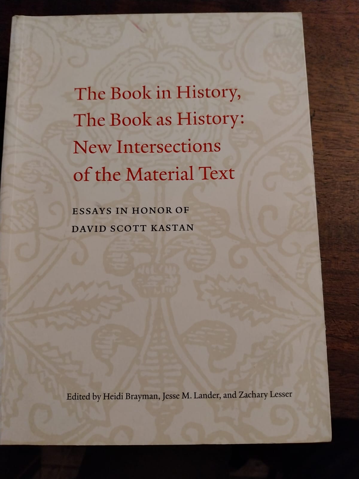 The book in history, the book as history: new intersections …