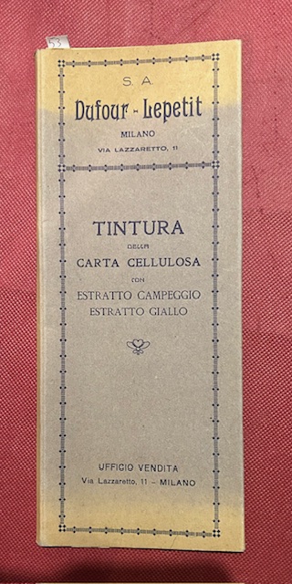 Tintura della carta cellulosa con estratto campeggio estratto giallo