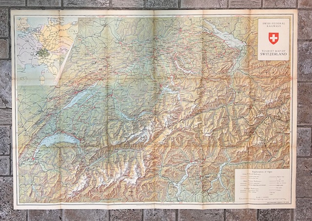 TOURIST MAP OF SWITZERLAND PUBLISHED BY THE PUBLICITY OFFICE OF …