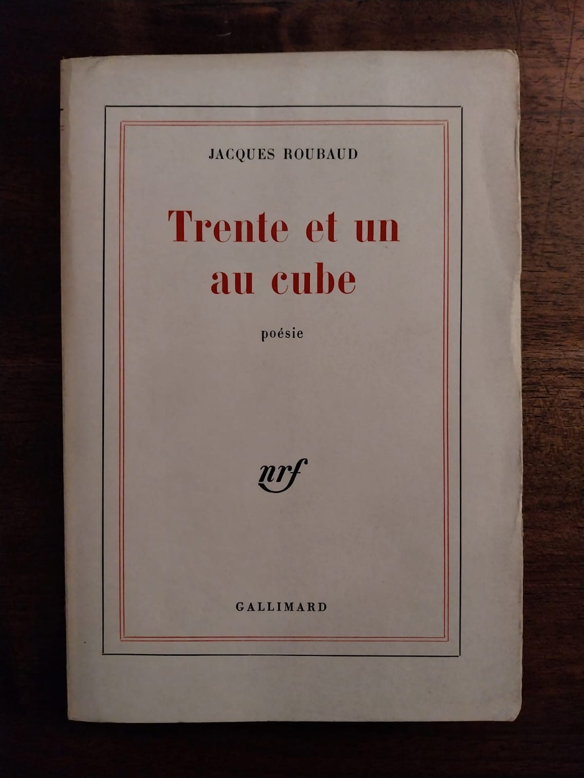 Trente et un au cube. Poésie