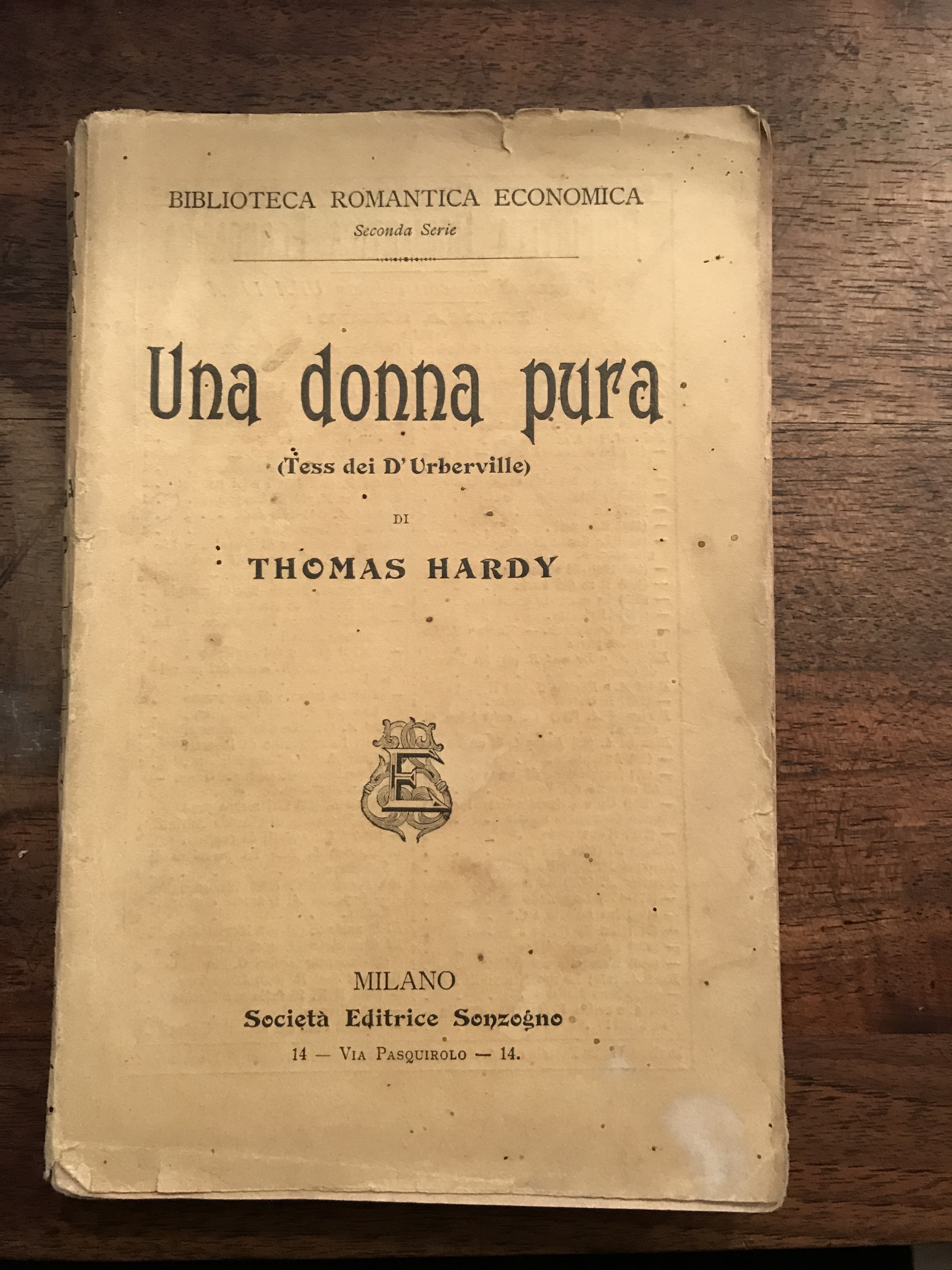 Una donna pura (Tess dei D'Uberville)
