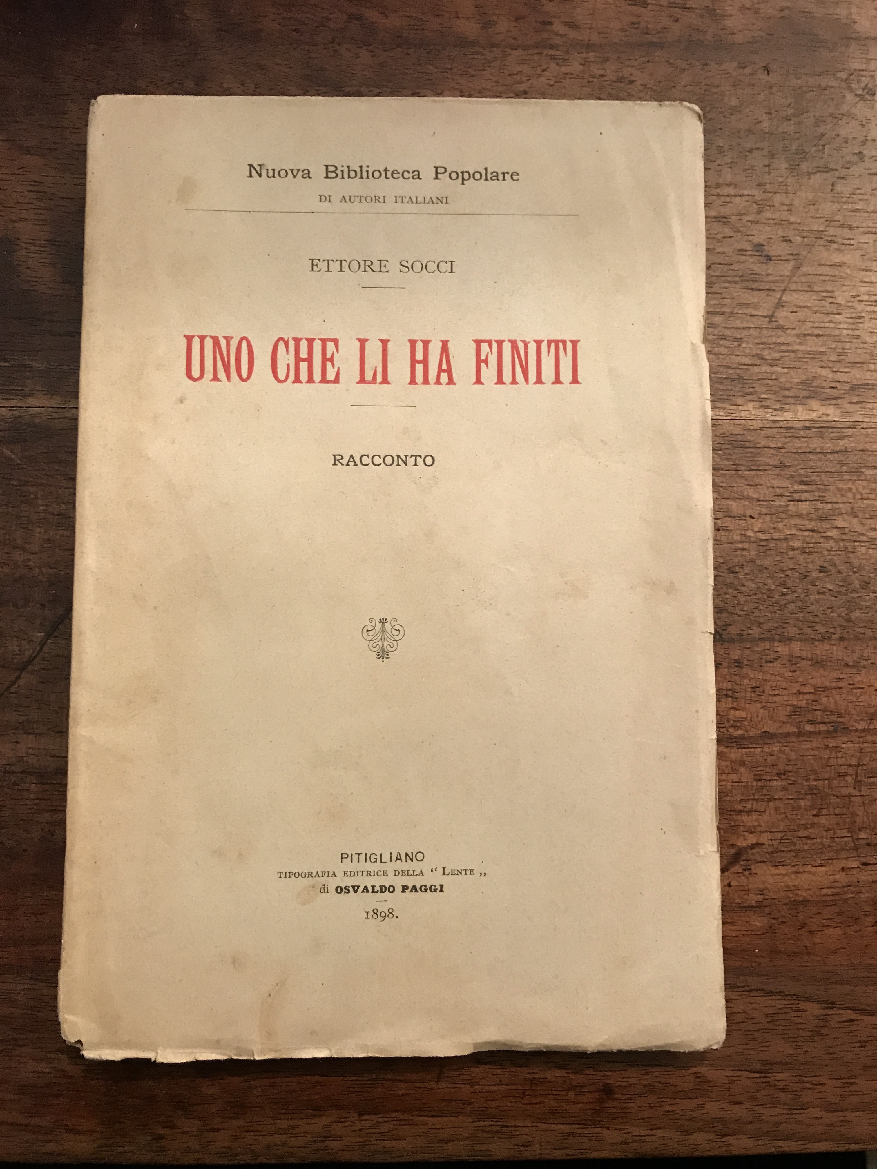 Uno che li ha finiti. Racconto