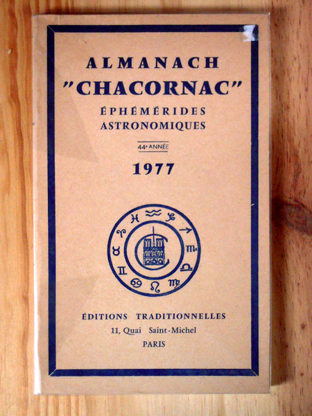 Almanach Chacornac - Ephémérides astronomiques 44ème année 1977