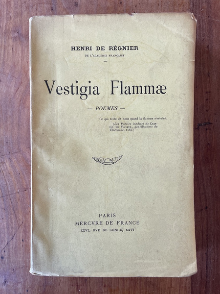 Vestigia Flammae, poèmes