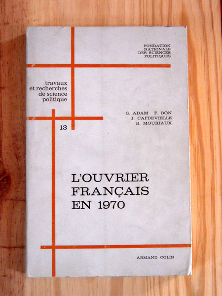 L'ouvrier français en 1970
