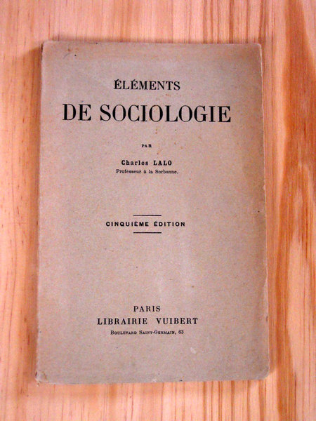 Eléments de sociologie