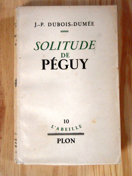 Solitude de Péguy