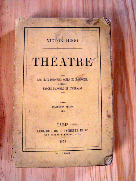 Théatre Les deux derniers actes de Cromwell Angelo Procès d'Angelo …