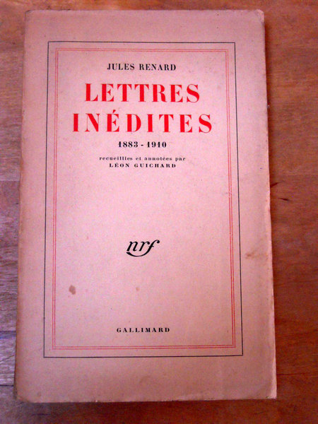 Lettres inédites