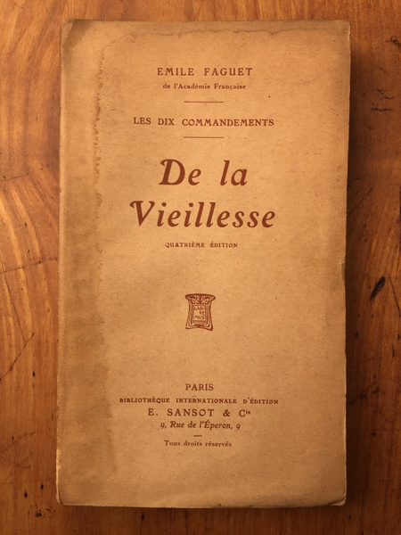 Les dix Commandements - De la vieillesse