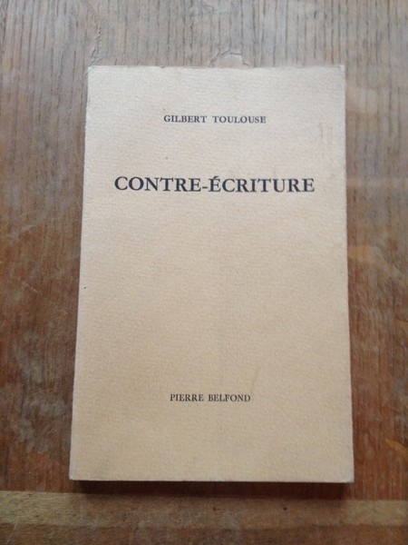 Contre Ecriture