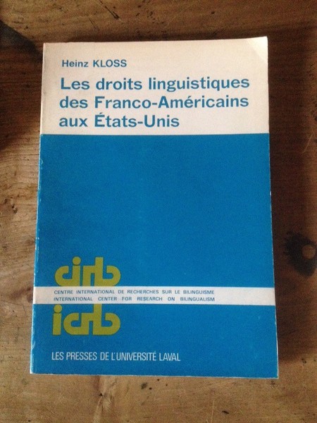 Les droits linguistiques des Franco-Américains aux Etats Unis