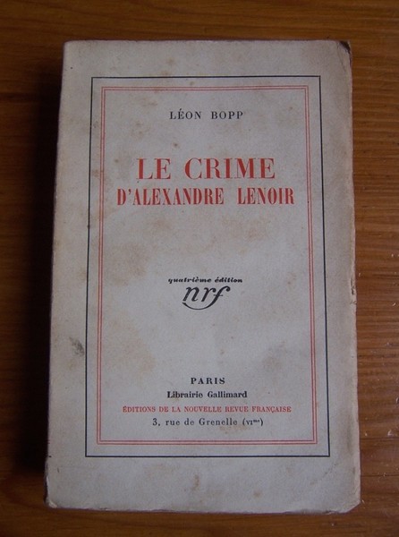 Le crime d'Alexandre Lenoir