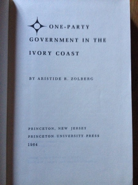 One-Party Government in the Ivory Coast
