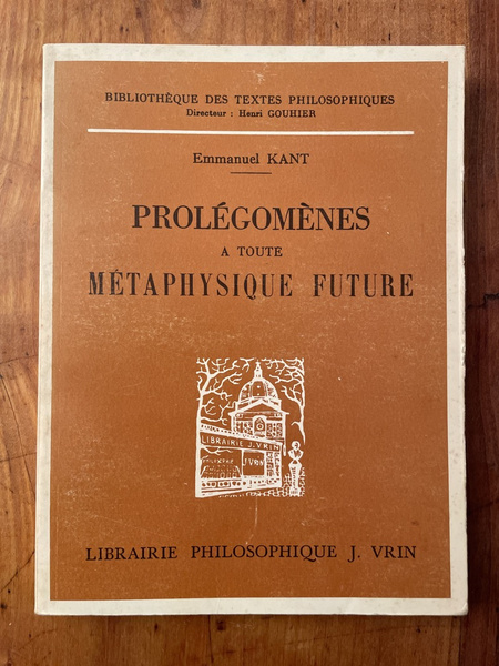 Prolégomènes à toute métaphysique future